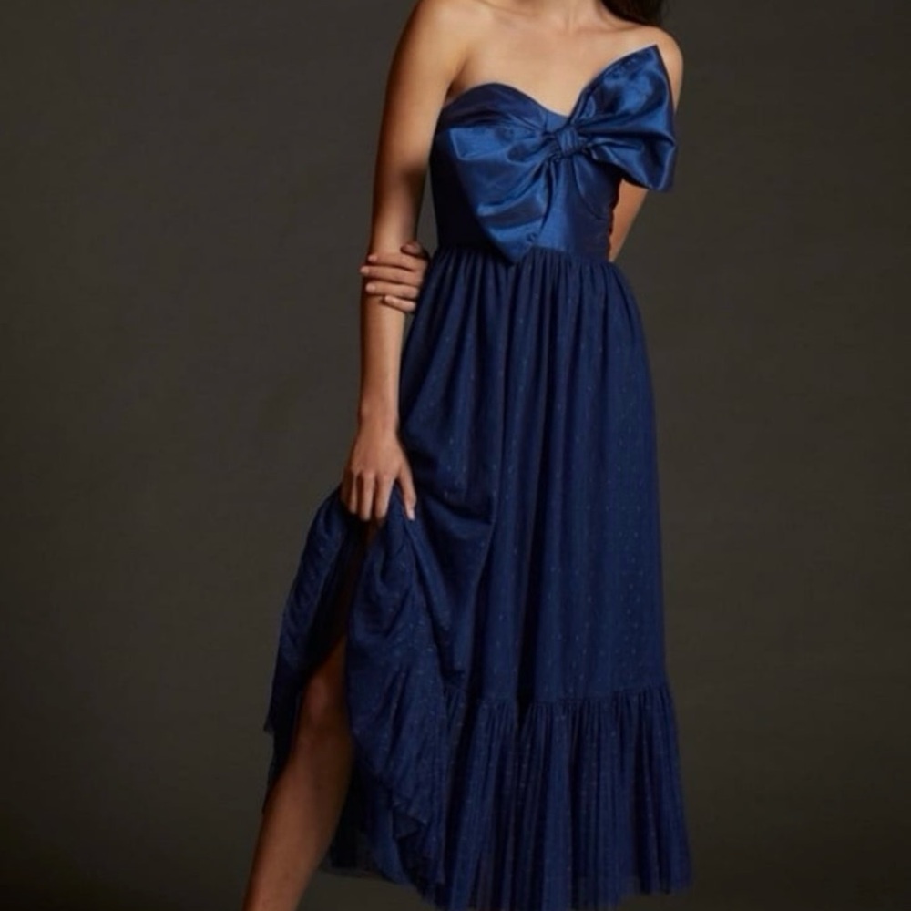 NWT Anthropologie Hutch Tulle Bow-Tie Midi Dress - size 4